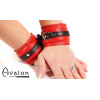 Avalon - ENSNARE - Polstrete Handcuffs Rød og Svart