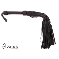 Avalon - MAGIC - Stor Sort Flogger i Mykt Semsket Lær