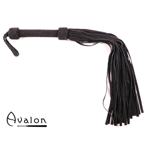 Avalon - MAGIC - Stor Sort Flogger i Mykt Semsket Lær
