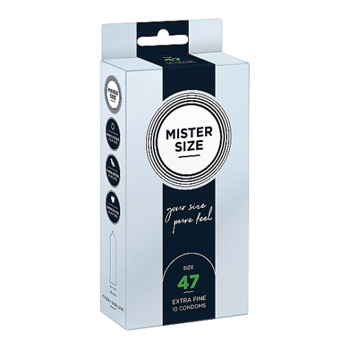 Mister Size – 47mm – 10stk Tynne Kondomer Mister Size – 47mm – 10stk Tynne Kondomer