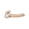 Strap-on-Me - Stroppeløs Strap On med Vibrering - Medium - Lys Hudfarge