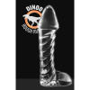 Dinoo - Irritator - Stor Fantasi Dildo med kraftig hode - Transparent