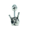 BQS - Rock on-Buttplug i metall BQS - Rock on-Buttplug i metall