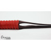 Avalon - PALADIN - Sort og Rød Beltepaddle med Flettet Håndtak 