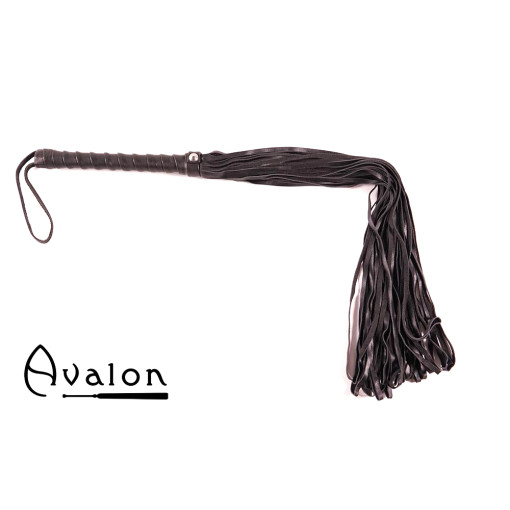 Avalon - LUCIUS - Sort Flogger i Mykt Lær Avalon - LUCIUS - Sort Flogger i Mykt Lær
