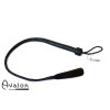 Avalon - DRAKE - Kort Bullwhip med Dobbel Snert - Svart