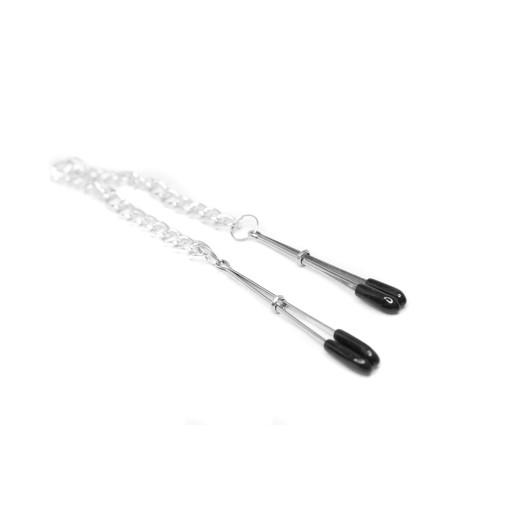 BQS - Lange justerbare brystklyper med kjetting 