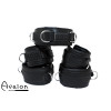 Avalon - LUST - Collar og Cuffs, 5 deler, Sort Avalon - LUST - Collar og Cuffs, 5 deler, Sort