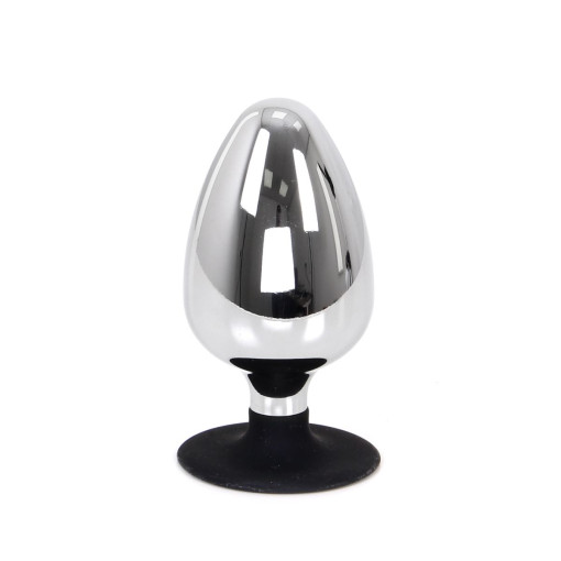 Medium Buttplug med Sugekopp - Metall