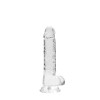 Realrock – Crystal Clear – Realistisk Dildo med Pung – Transparent - 17 cm Realrock – Crystal Clear – Realistisk Dildo med Pung – Transparent - 17 cm