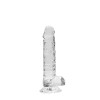 Realrock – Crystal Clear – Realistisk Dildo med Pung – Transparent - 17 cm Realrock – Crystal Clear – Realistisk Dildo med Pung – Transparent - 17 cm