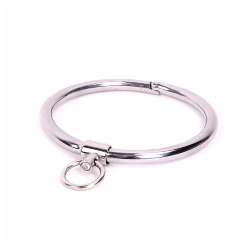 Cathedral Collar - Rundt Stålcollar med Krystall - Large