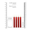 OUCH! - Teasing Wax Candles- 4 pk parafin vokslys - Rød OUCH! - Teasing Wax Candles- 4 pk parafin vokslys - Rød