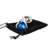 BQS - Buttplug med Hjertekrystall - Blå - Medium BQS - Buttplug med Hjertekrystall - Blå - Medium
