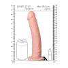RealRock - Hollow Strap-on uten Pung med Vibrasjoner - 10" - 24,5 cm
