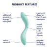 Satisfyer - Rrrolling Pleasure - G-punkt Vibrator med Bevegelse - Mint Satisfyer - Rrrolling Pleasure - G-punkt Vibrator med Bevegelse - Mint