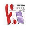 IY – Into You – Trixy - Triple Tapping Rabbitvibrator Med Munn Og APP – Rød