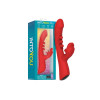 IY – Into You – Trixy - Triple Tapping Rabbitvibrator Med Munn Og APP – Rød