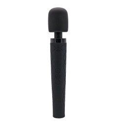 Pixey - Deluxe Black Velvet - Oppladbar Massasjestav - Medium
