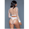 Be Wicked - Play With Me Bodystocking - Hvit