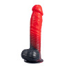 Silexd Fantasy - Devil Dildo - Liquid Silicone - Rød og Sort
