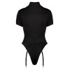 Cottelli Collection - Politi Kostyme - Body med strømpeholder