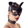 Bad Kitty - Cat Mask i fauxlær - Sort