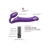 Strap-on-Me - Stroppeløs Strap On med Vibrering - X-Large - Lilla