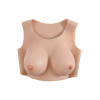 GENDER X - Breast Plate D-Cup - Bryst Protese - Lys hudfarge