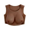 GENDER X - Breast Plate D-Cup - Bryst Protese - Mørk hudfarge