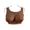 GENDER X - Breast Plate D-Cup - Bryst Protese - Mørk hudfarge