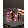BQS - Buttplugg i rosegull metall med rosa krystall - Small BQS - Buttplugg i rosegull metall med rosa krystall - Small