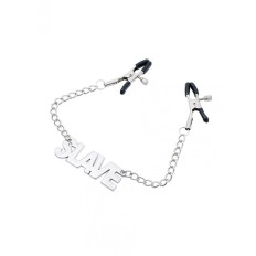 BQS - Brystklyper med Kjetting - SLAVE