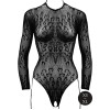 Le Désir – Leopardmønstret body med åpent skritt - One size
