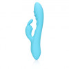 Loveline - Ribbed Ultra Soft Silicone Rabbit Vibrator - Turkis