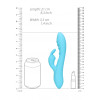 Loveline - Ribbed Ultra Soft Silicone Rabbit Vibrator - Turkis