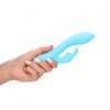 Loveline - Ribbed Ultra Soft Silicone Rabbit Vibrator - Turkis
