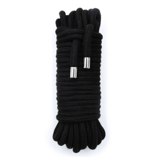 BDSM Rope - Bondage Tau - Bomull - 20 meter - Sort