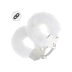 Ouch! Heavy-duty - Fluffy håndjern - Hvit