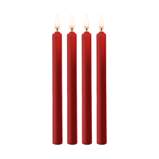 OUCH! - Teasing Wax Large Candles- 4 pk parafin store vokslys - Rød