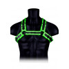 Ouch! Chest Bulldog Harness - Glow In The Dark 