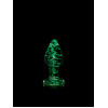 Ouch! Glass Buttplug - Glow in the Dark - Small