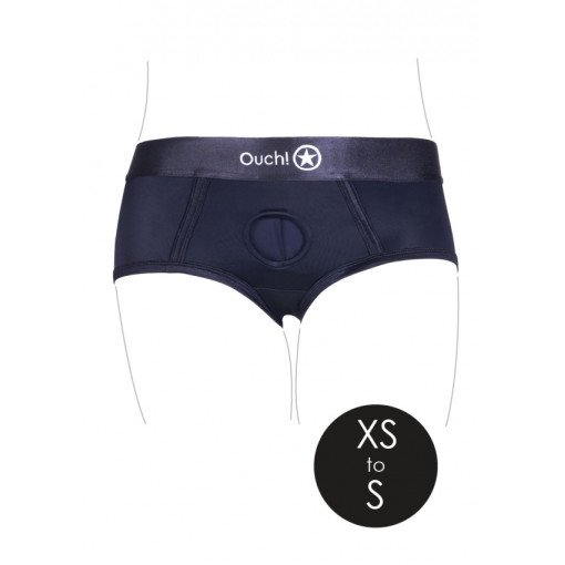 Ouch! Vibrating Strap-on Brief - XS/S Ouch! Vibrating Strap-on Brief - XS/S