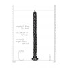 Ouch! Scaled Anal Snake - Dybdetrener Dildo - 50 cm - Sort Ouch! Scaled Anal Snake - Dybdetrener Dildo - 50 cm - Sort