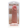 Realrock - Ekstra Tykk Dildo uten pung - 25,4 cm - Lys hudfarge