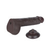 LoveToy – 9.5" Sliding Skin Dildo – Mørk Hudfarge