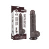 LoveToy – 9.5" Sliding Skin Dildo – Mørk Hudfarge