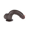 LoveToy – 9.5" Sliding Skin Dildo – Mørk Hudfarge