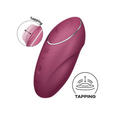 Satisfyer - Tap & Climax - Tappende Klitorisvibrator - Rød