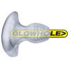 Oxballs - Glowhole-1 Fuckplug - Tunnelplug med Led - Clear frost - S 
